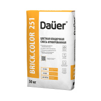 Цветная кладочная смесь армированная Dauer BRICK.COLOR 251 белая 50 кг