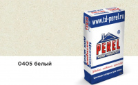 Цветная декоративная затирочная смесь Perel RL белая Зима